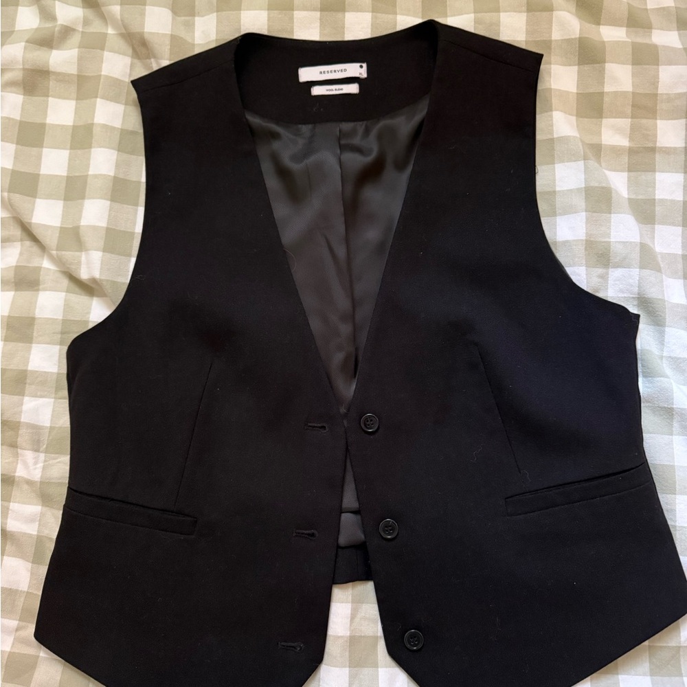 Reserved Black Women's Tailored Vest